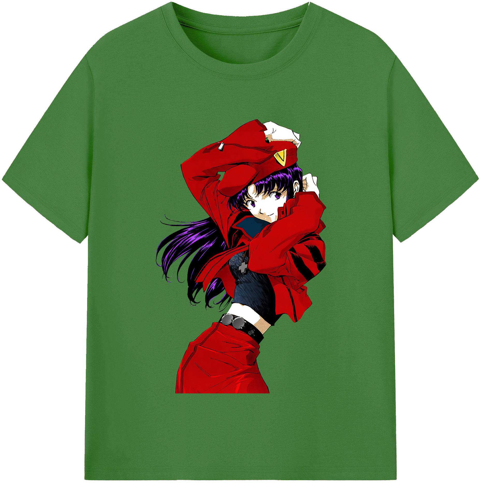 （画像用） EVA 新世紀エヴァンゲリオン レディースカジュアルプリントTシャツ（綿100％）